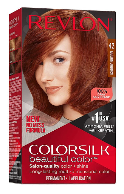 REVLON COLORSILK 42 MED AUBURN H/C 1CT