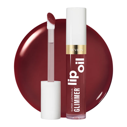 REVLON Super Lustrous Glimmer Lip Oil - 010 Wined Down
