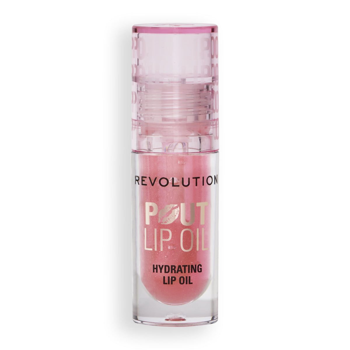 REVOLUTION Pout Lip Oil - Glam Pink Shimmer, 0.13 oz