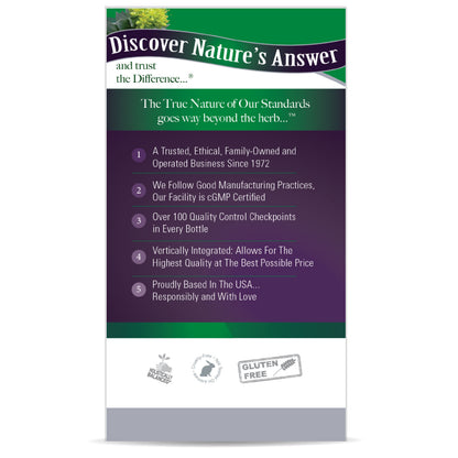 NATURE'S ANSWER RHODIOLA ROOT STNDRDZD