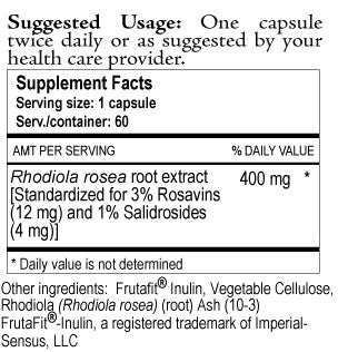 RHODIOLA PLUS GC 75 SFG