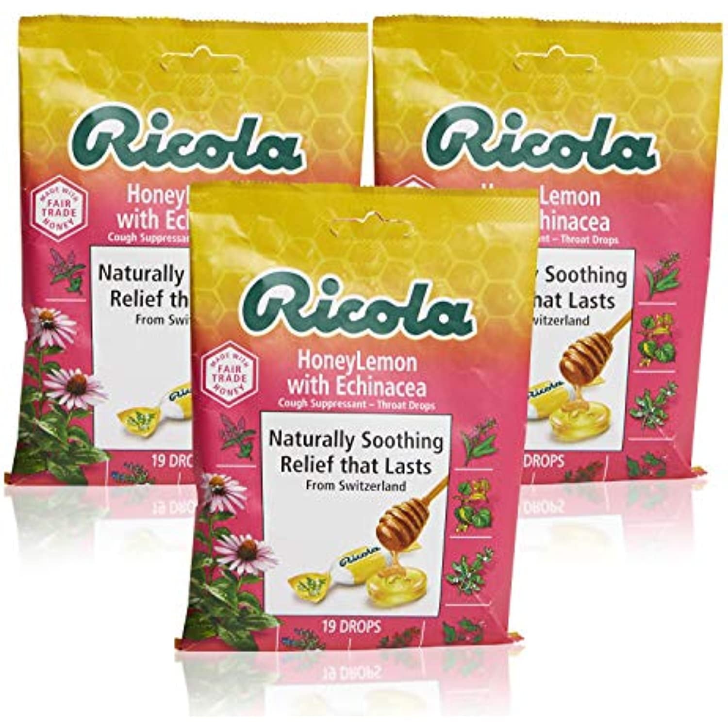 RICOLA BAG S/F GREEN TEA ECHINACEA 19CT