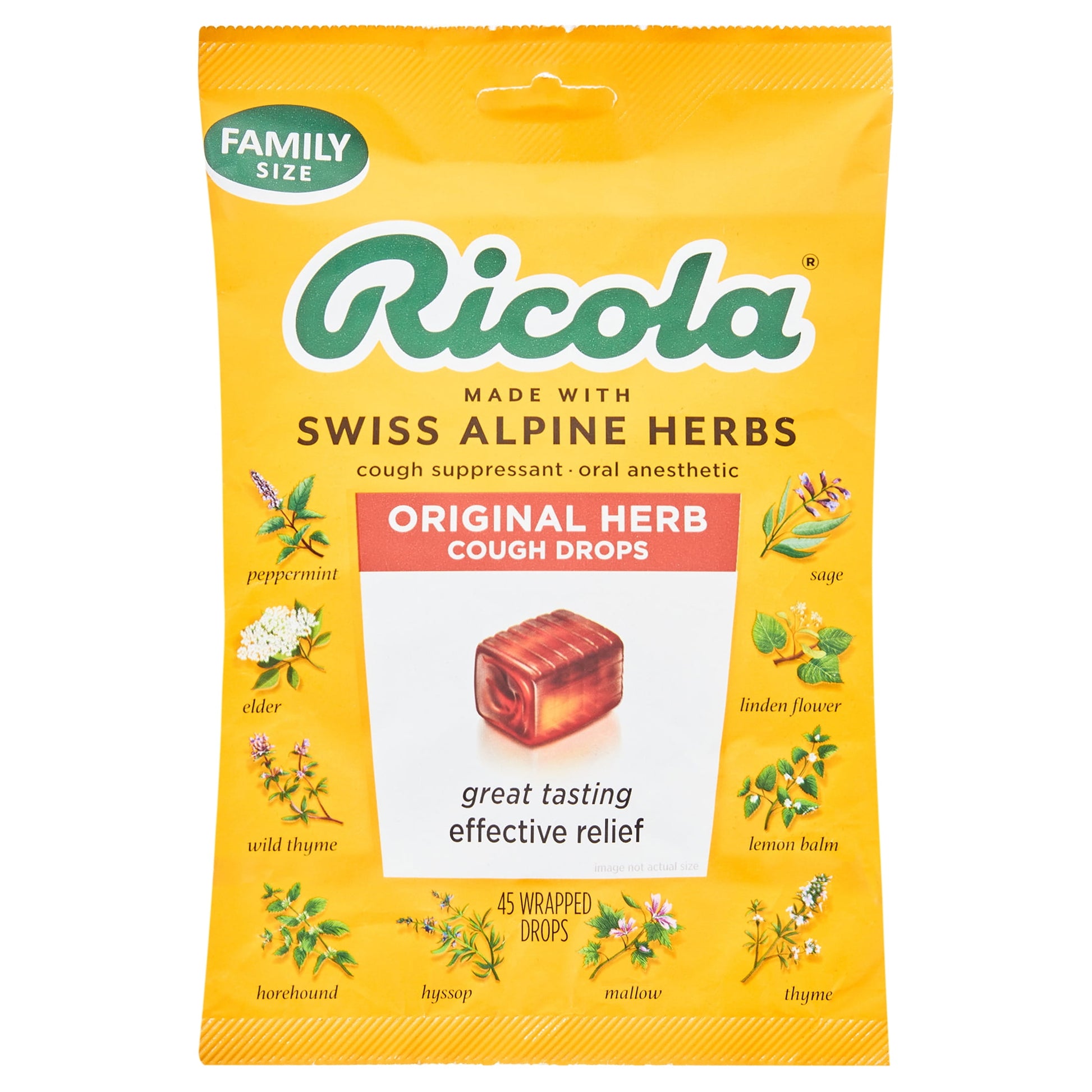 RICOLA BAG COOL RLF NAT MNTH LOZ 19CT