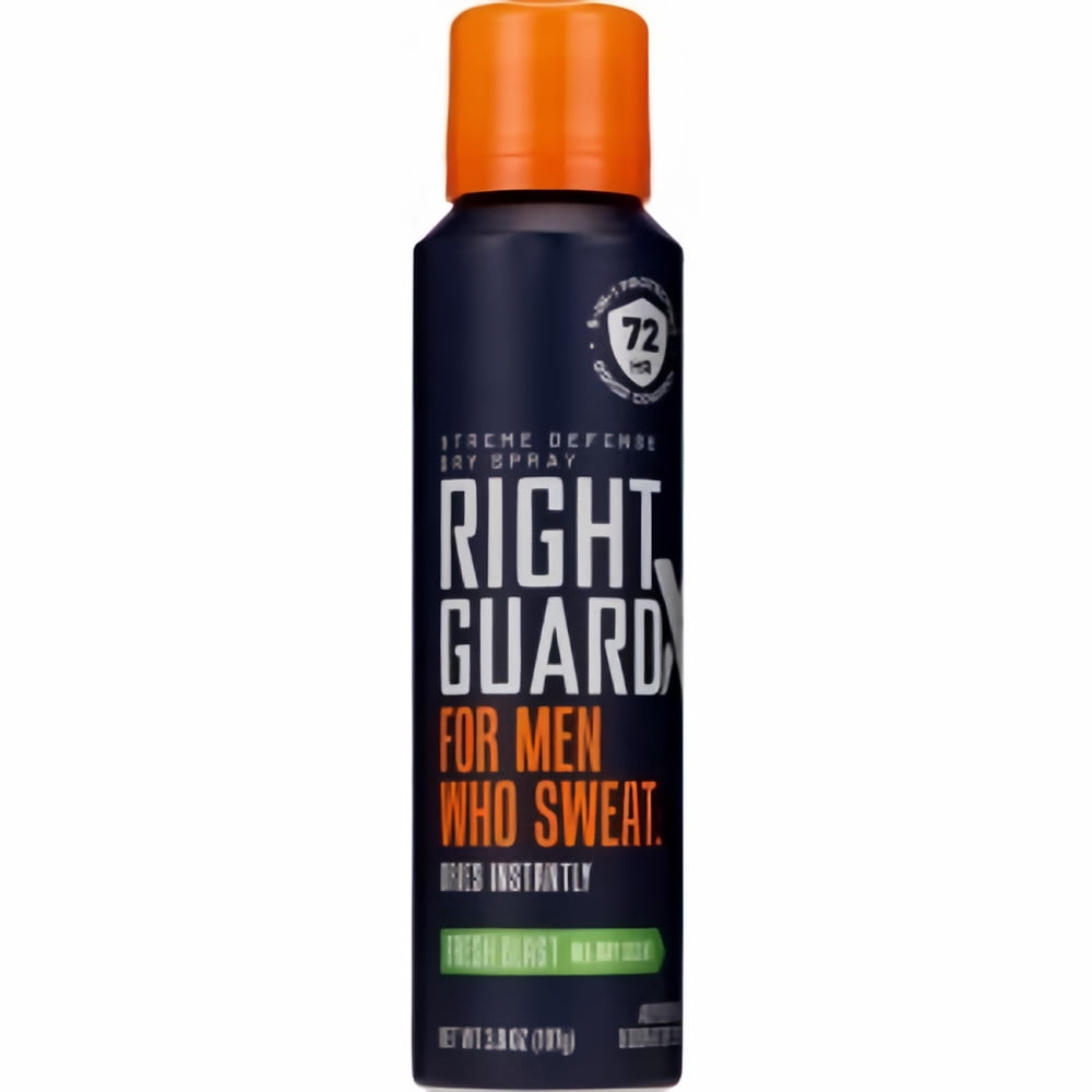 Right Guard Xtreme Defense Dry Spray Fresh Blast 3.8oz Men