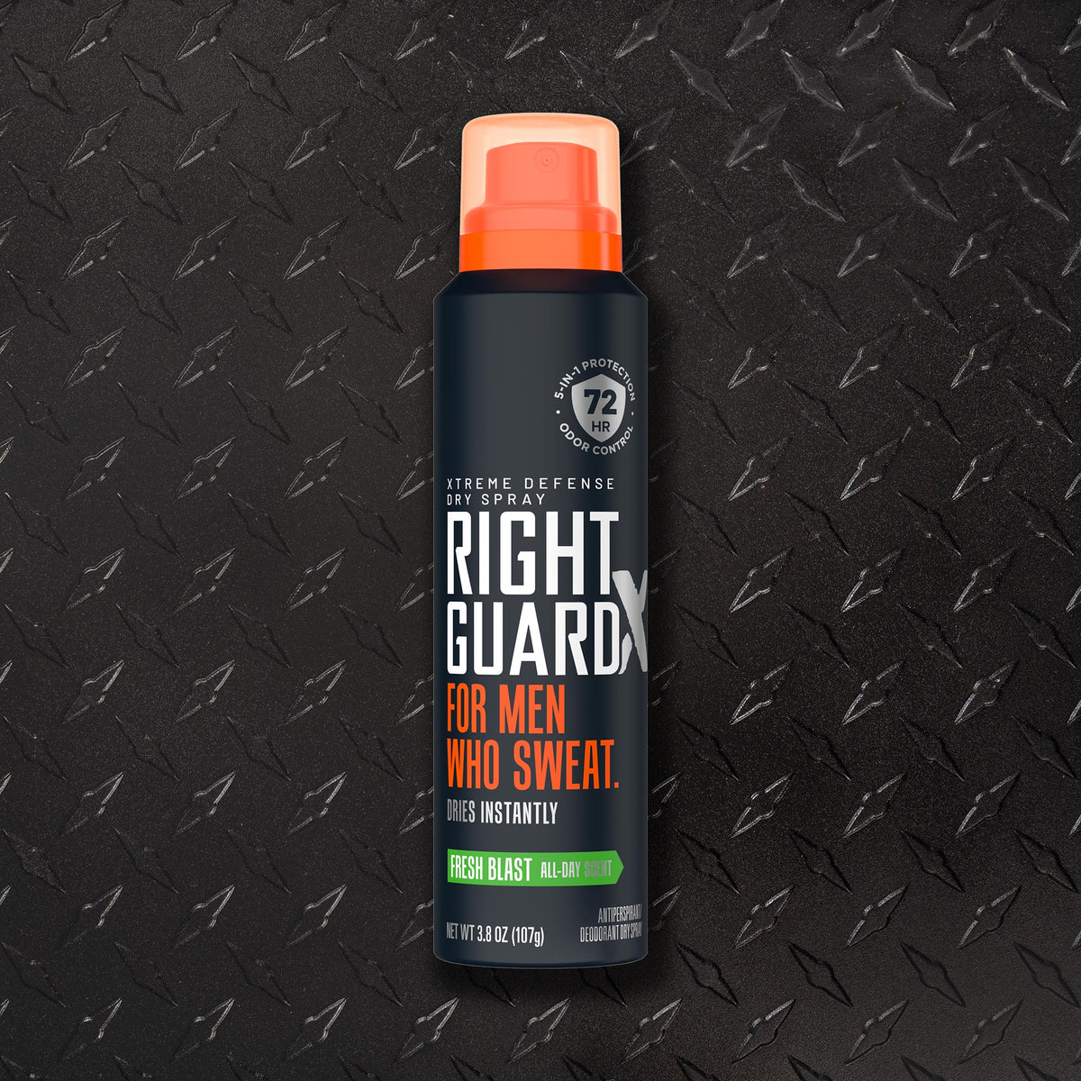 Right Guard Xtreme Defense Dry Spray Fragrance-Free 3.8oz Men