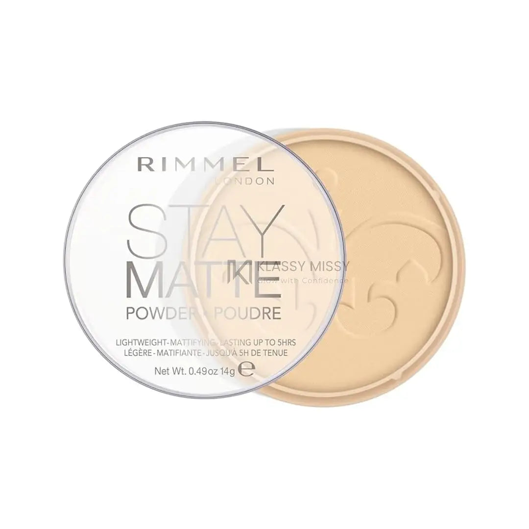 Rimmel London Stay Matte Powder 001 Transparent