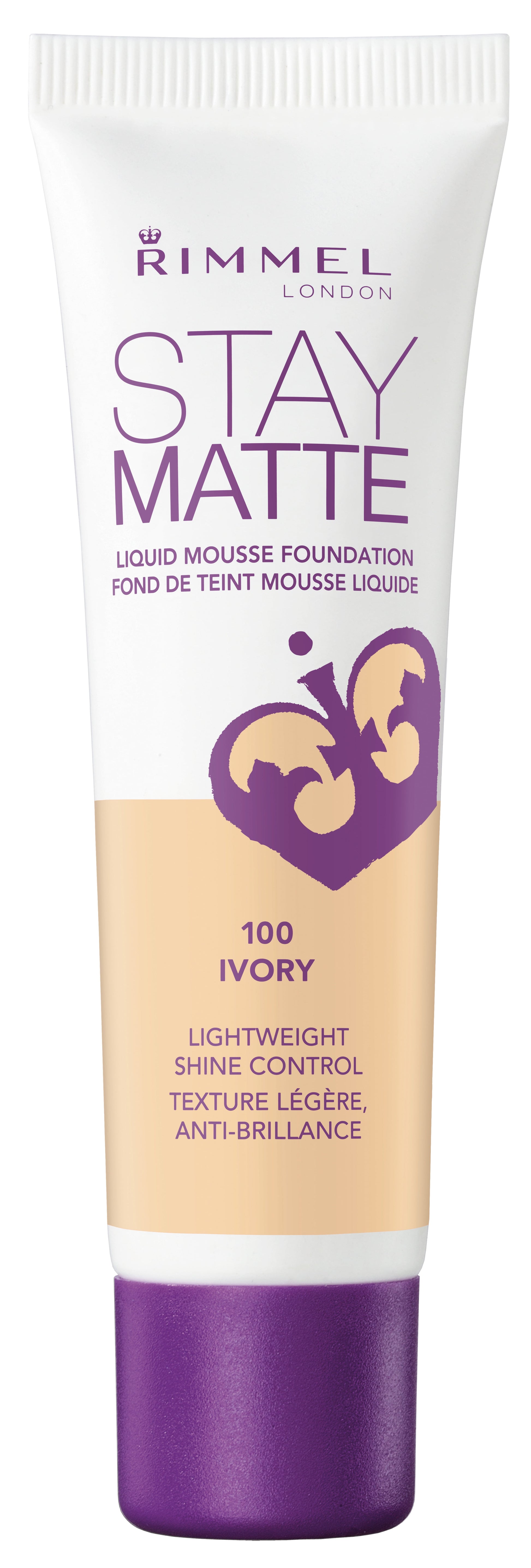 Rimmel London, Stay Matte Foundation, Deep Noisette
