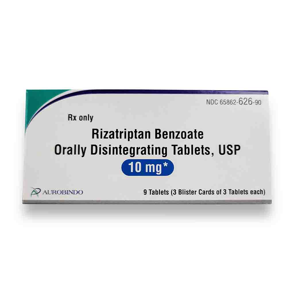RIZATRIPTAN BENZOATE TB10MG 3X6UD