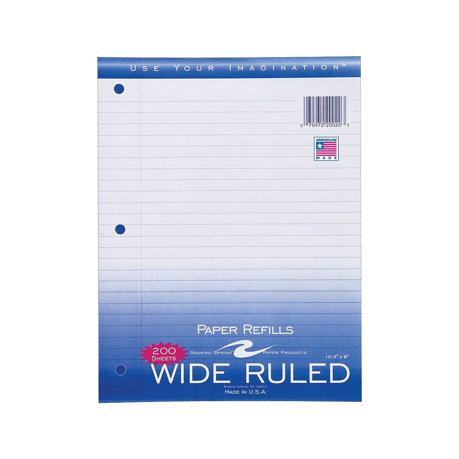 Roaring Spring Paper 5x5 Graph Ruled Filler Paper - 8.5" x 11", 20 Sheets