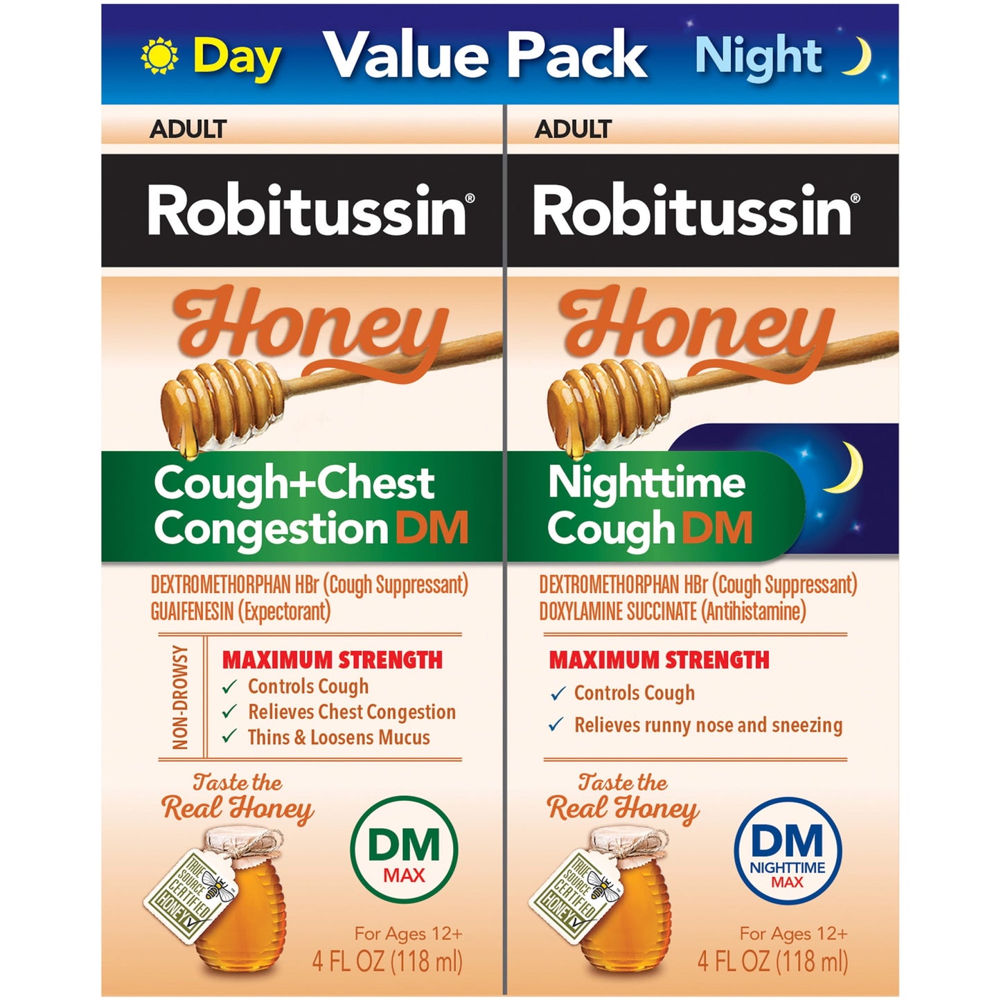 ROBITUSSIN HONEY DM MAX CGH/CONG LIQ 4OZ