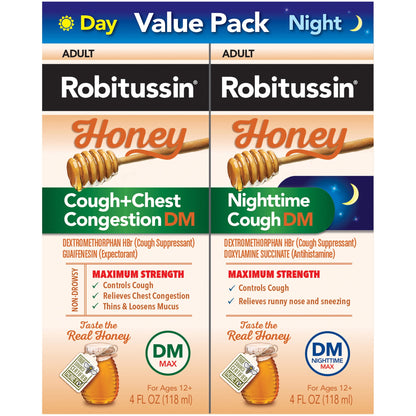 ROBITUSSIN HONEY DM MAX CGH/CONG LIQ 4OZ
