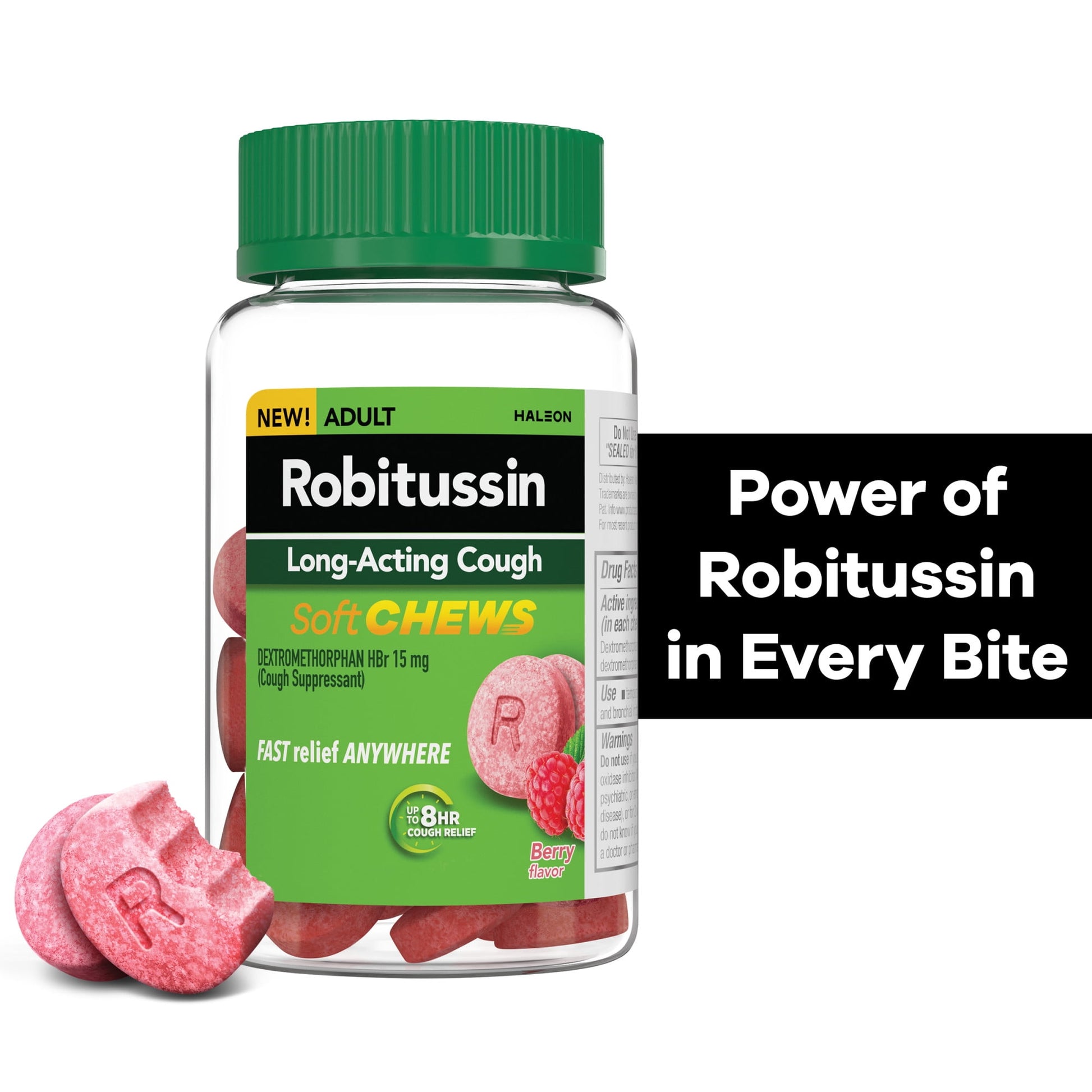 ROBITUSSIN ADULT LA COUGH BERRY CHW 20CT
