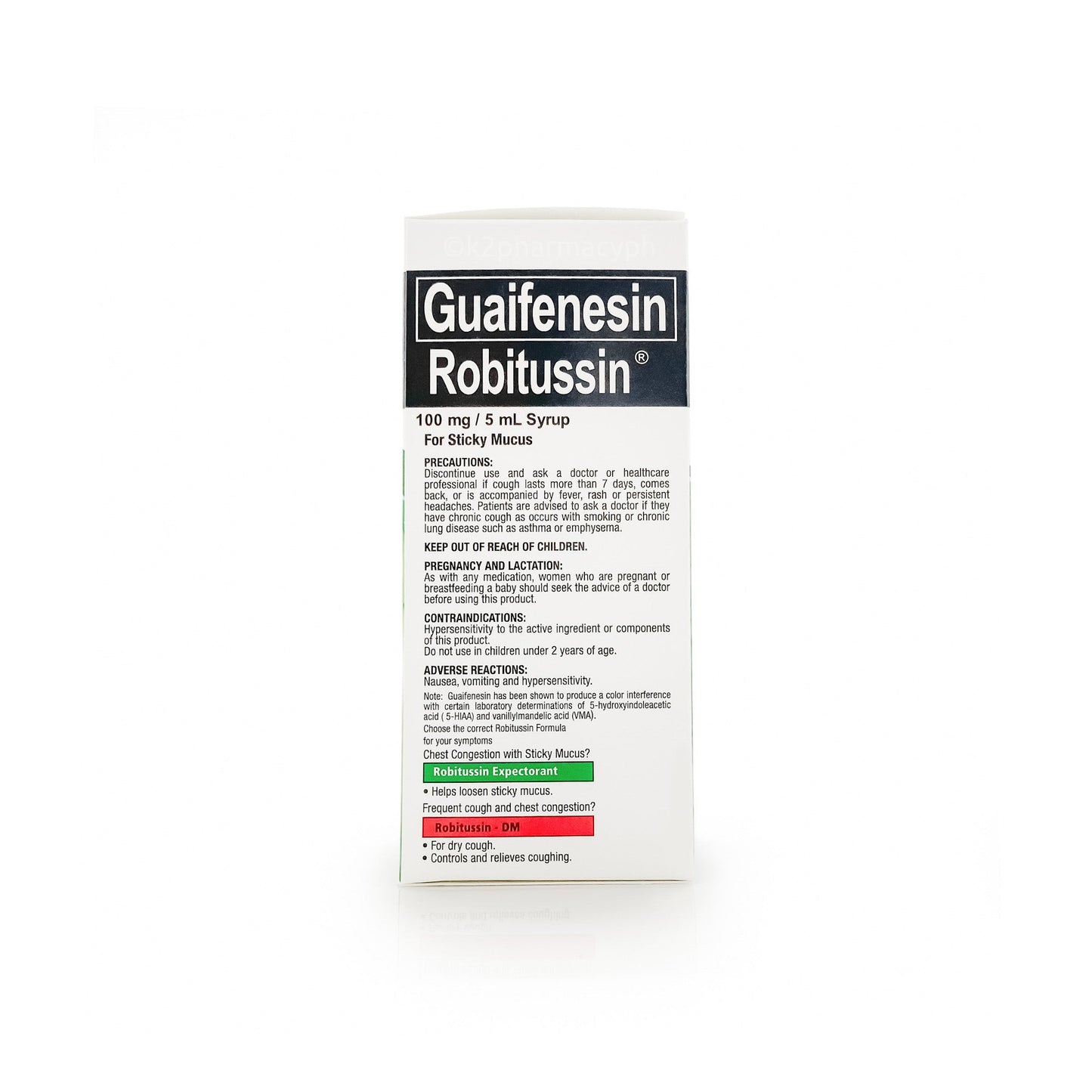 ROBITUSSIN SVR CGHST LQ 118ML ADT