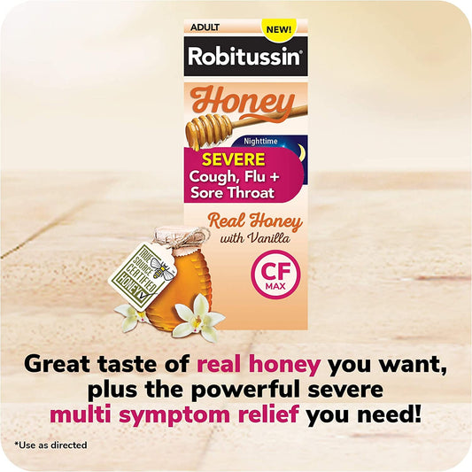 ROBITUSSIN HONEY CF MAX NT LIQ 4OZ