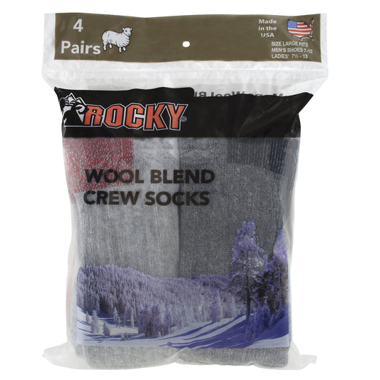 Forsythia Ridge  2Pk Wool Blend Crew Socks