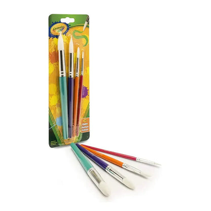 Crayola Big Paint Brushes with Round Tips, 4 count