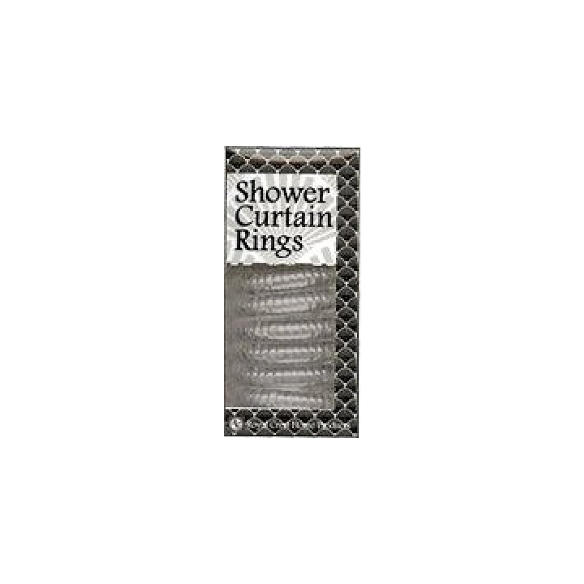 Royal Crest Shower Curtain & Hook Set - Assorted Prints