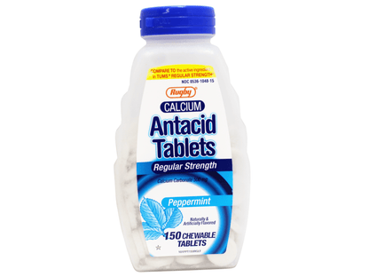 CALCIUM ANTACID PPRMNT CHW TAB 150 RUGBY