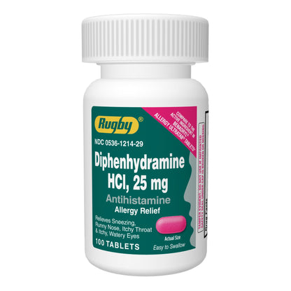 DIPHENHYDRAMINE HCL 25 MG CAP 100