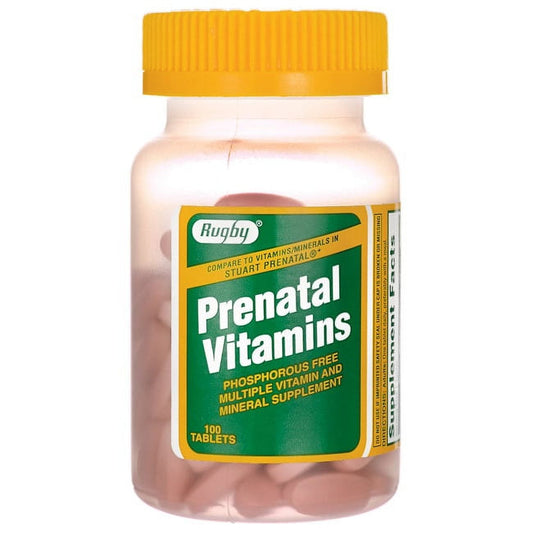 PRENATAL VITAMINS 100CT RUGBY