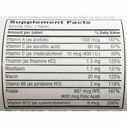 DAILY-VITE MULTIVITAMIN TB 100