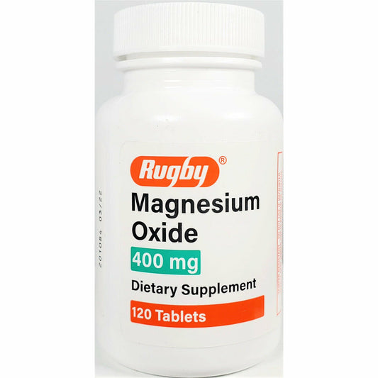 MAGNESIUM OXIDE 400MG TABLET 120CT RUGBY