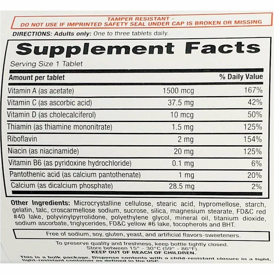 VIT C 500MG TABLET 1000CT RUGBY