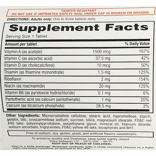 VIT C 500MG TABLET 1000CT RUGBY