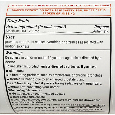 MECLIZINE 12.5 MG CPL 1000