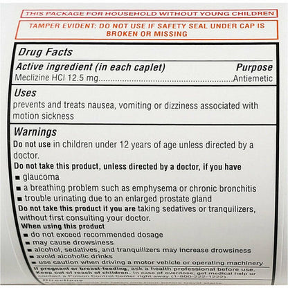 MECLIZINE 12.5 MG CPL 1000