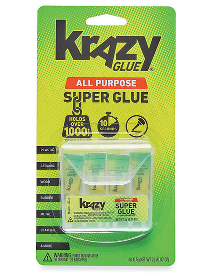 Krazy Glue Tubes 4 pk