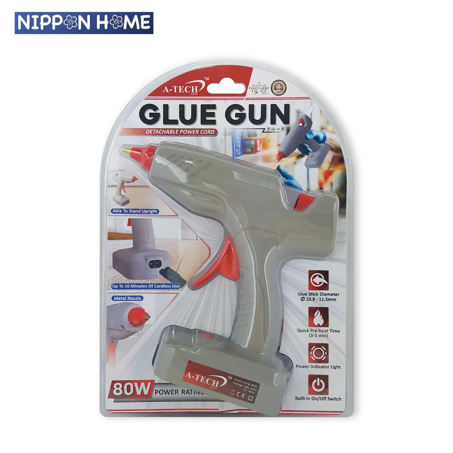 ArtSkills High Temperature Hot Glue Gun With Extra Long Cord - Blue