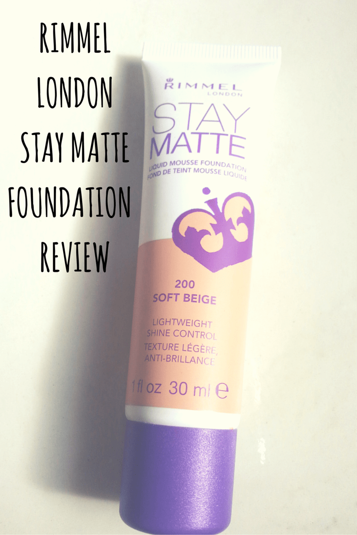 Rimmel London, Stay Matte Foundation, Noisette