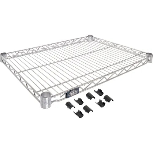 WIRE SHELF 18"X72" CHROME 2 CT DS