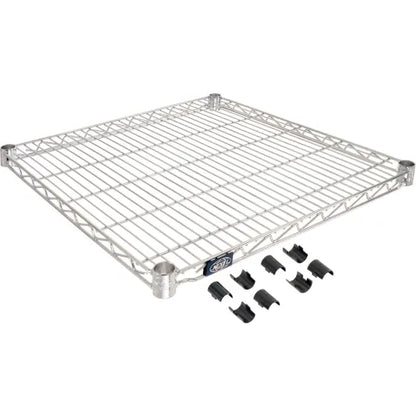 WIRE SHELF 24"X72" CHROME 2 CT DS