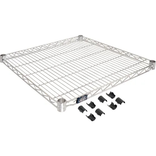 WIRE SHELF 24"X72" CHROME 2 CT DS