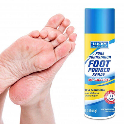LUCKY Super Soft Pure Cornstarch Foot Powder Spray