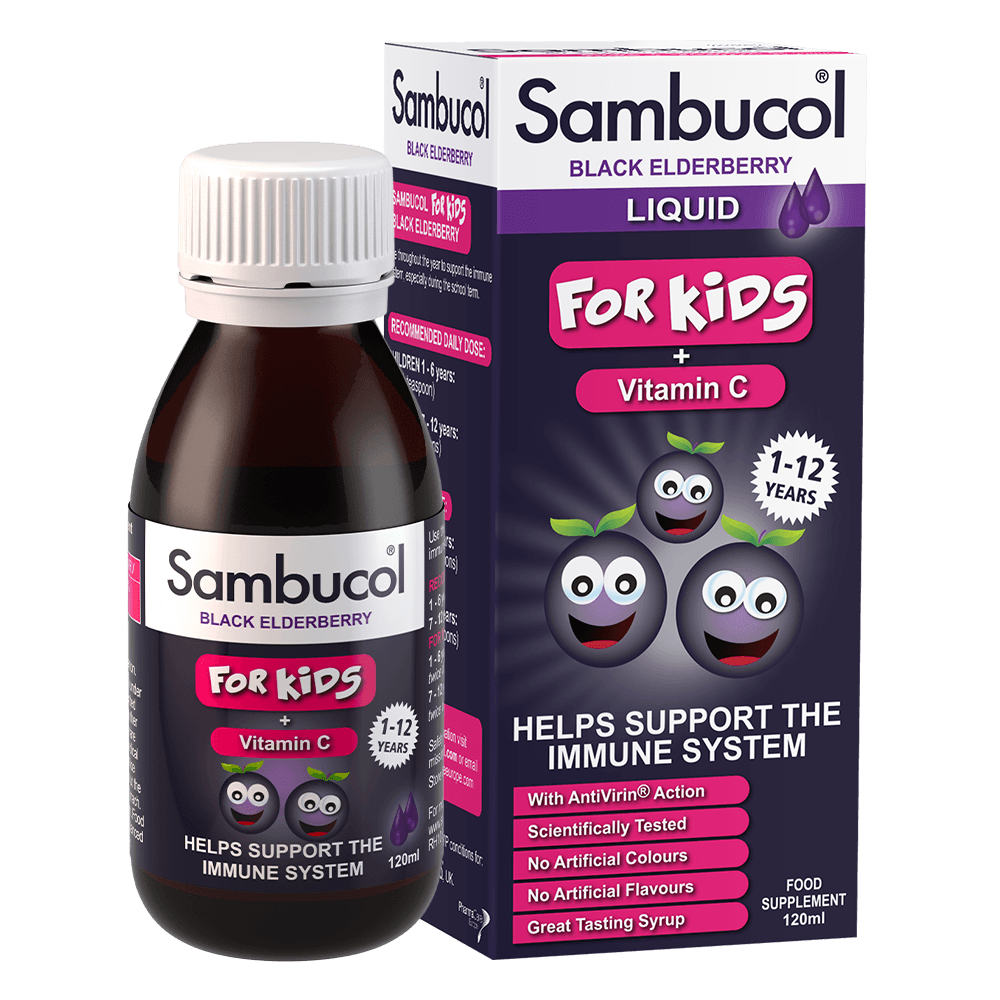 SAMBUCOL FOR KIDS LQ 120ML BERRY