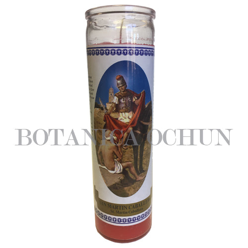 Star Candle Prayer Candle, 8in - Saint Martin Caballere