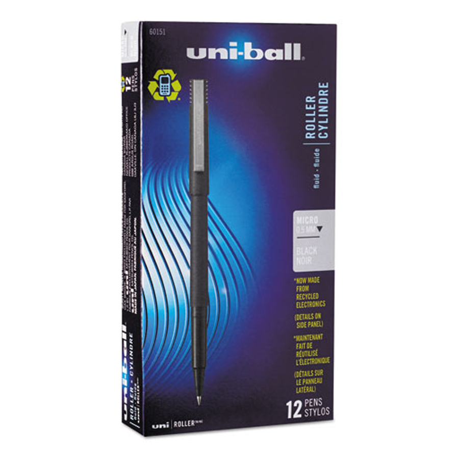 SHRP RLR BALL PEN BLACK 2CT