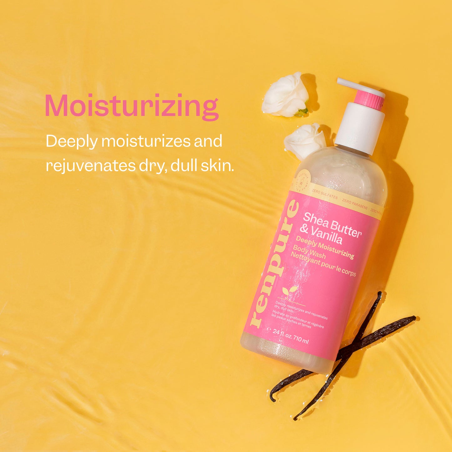 Renpure Body Wash Shea Butter And Vanilla Hydrating 24oz