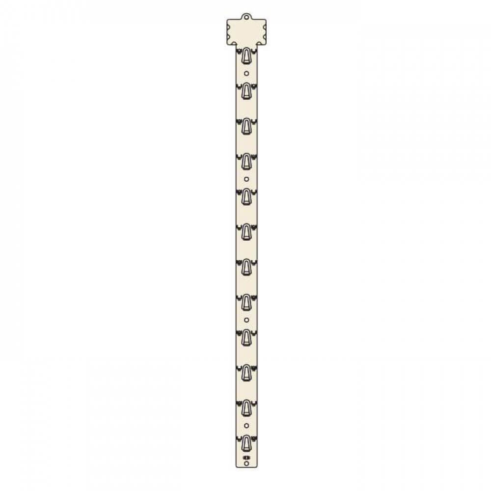 Merchandising Clip Strips, 12 hooks