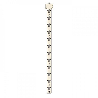 Merchandising Clip Strips, 12 hooks
