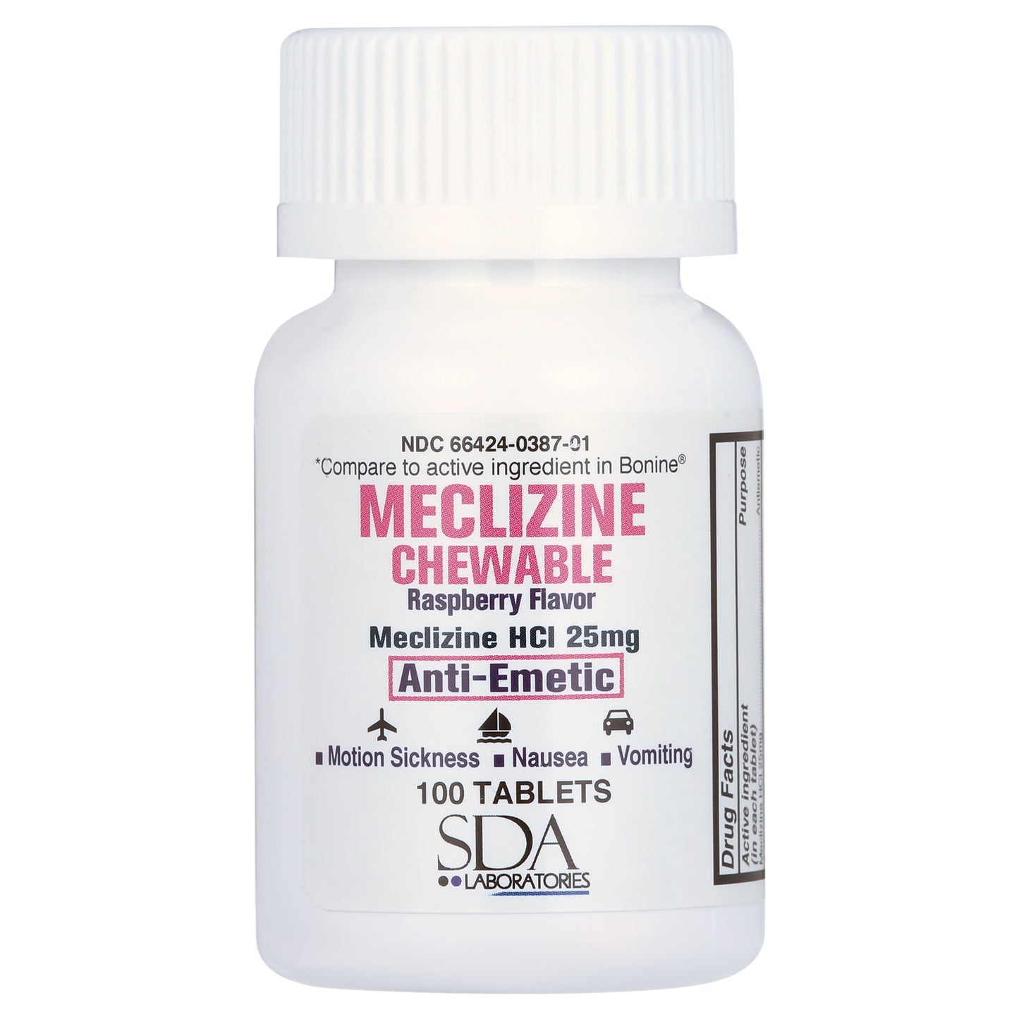 MECLIZINE HCL TB 12.5MG 1000 CPLT