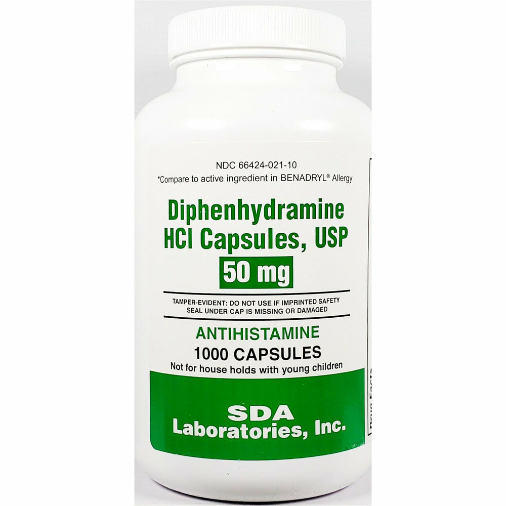 DIPHENHYDRAMINE HCL 50 MG CAP 100