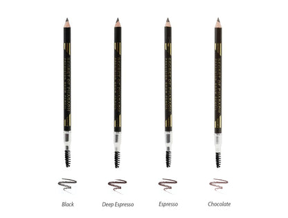 EBIN NEW YORK Secret of Pharaoh Dual Eyebrow Pencil & Gel - Natural Black
