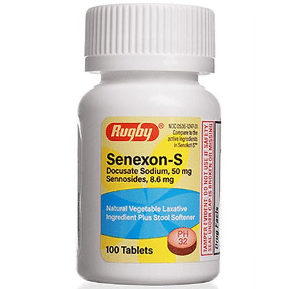 SENNOSIDES-DOCUSATE 8.6-50MG TAB 100 UD
