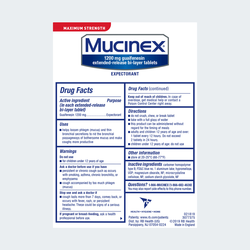 MUCINEX RP+CL GC 10-325MG 16 LQGL