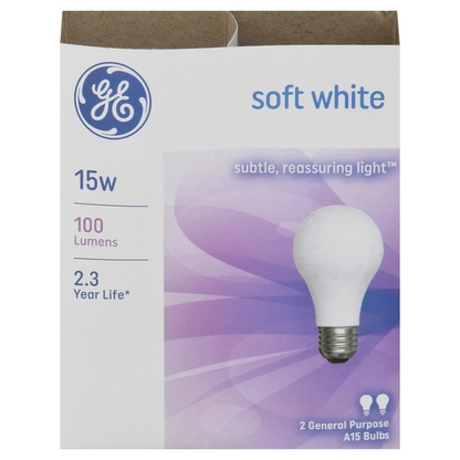 GE 15W A15 Soft White General Purpose Light Bulb