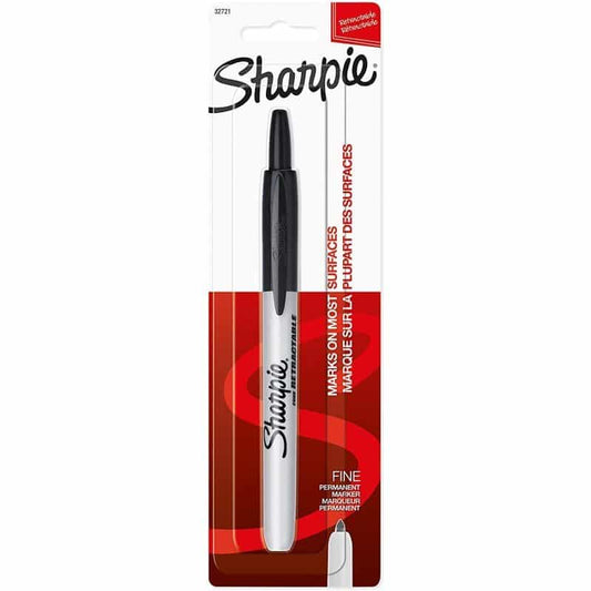 SHARPIE RT ULT FINE BLK 2PK